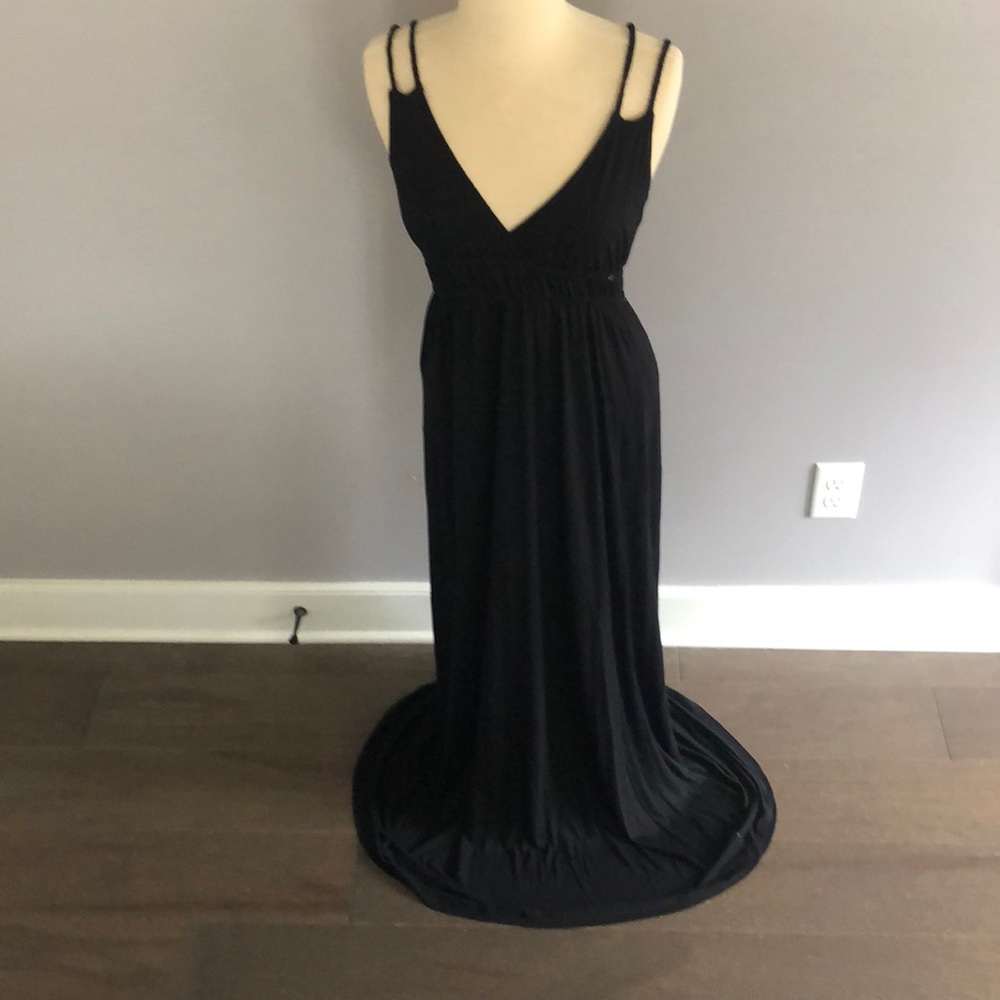 Old Navy V-Neck black maxi dress